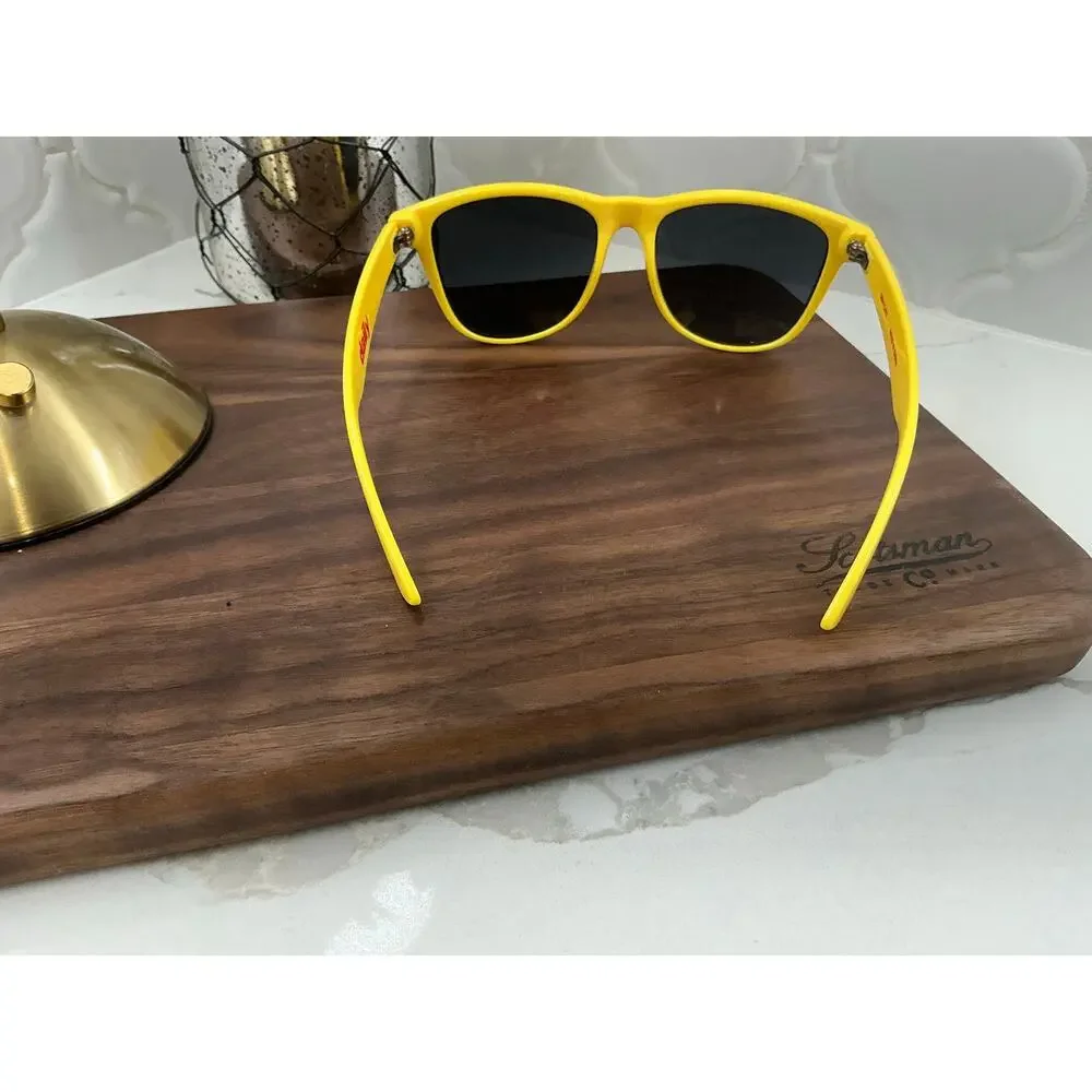 NEFF Daily Shades Wayfarer Sunglasses Yellow UV400 NWT
